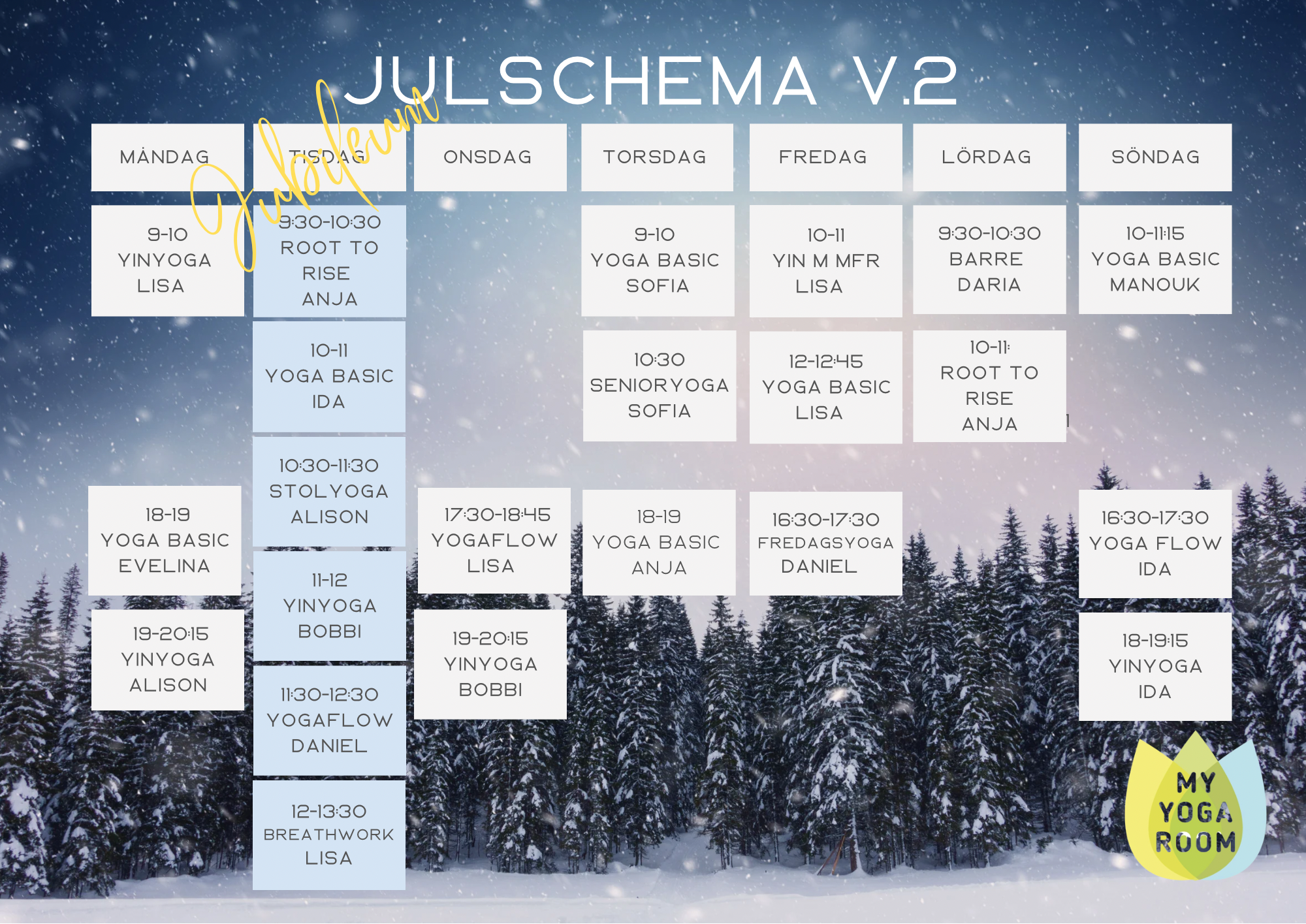 yogaklasser, öppet schema yoga Limhamn