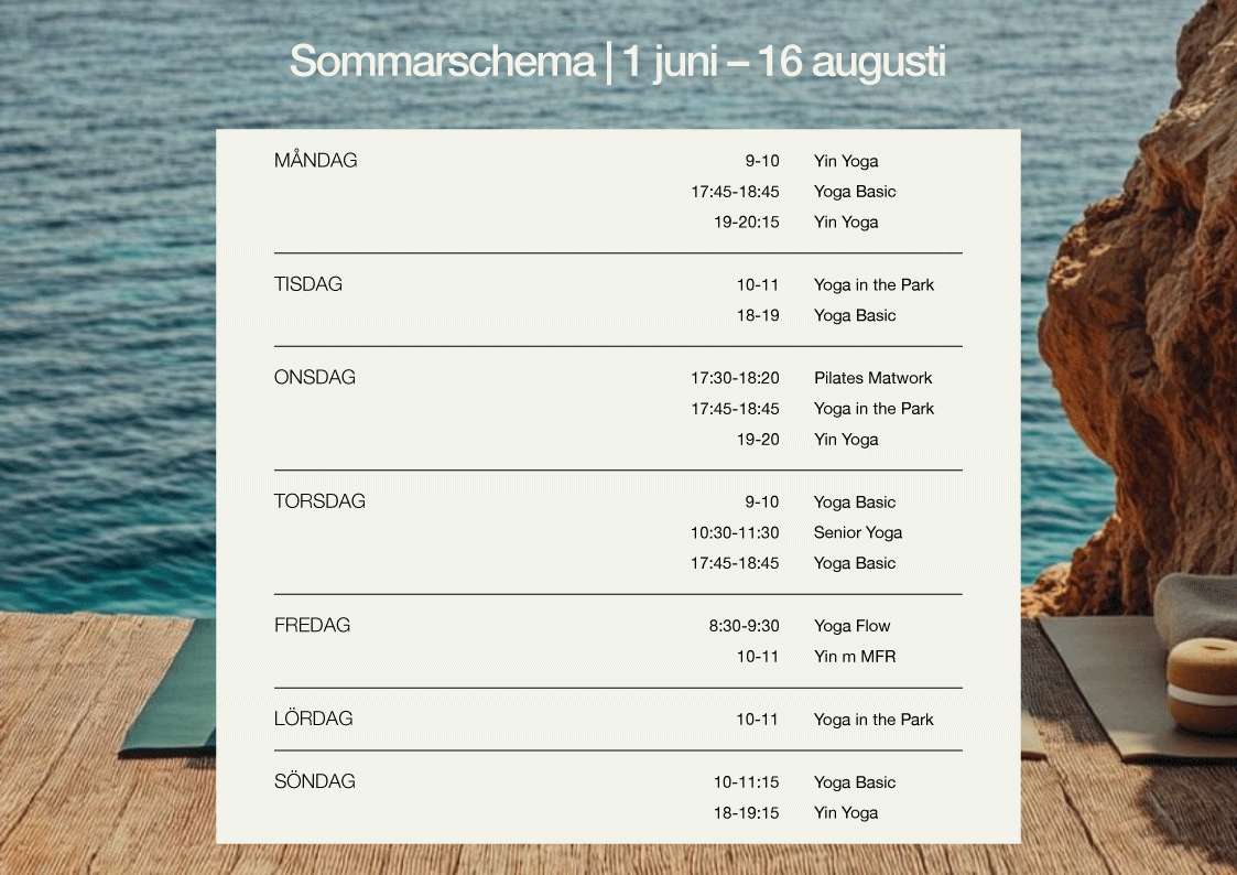 sommaryoga malmö, yoga i sommar 